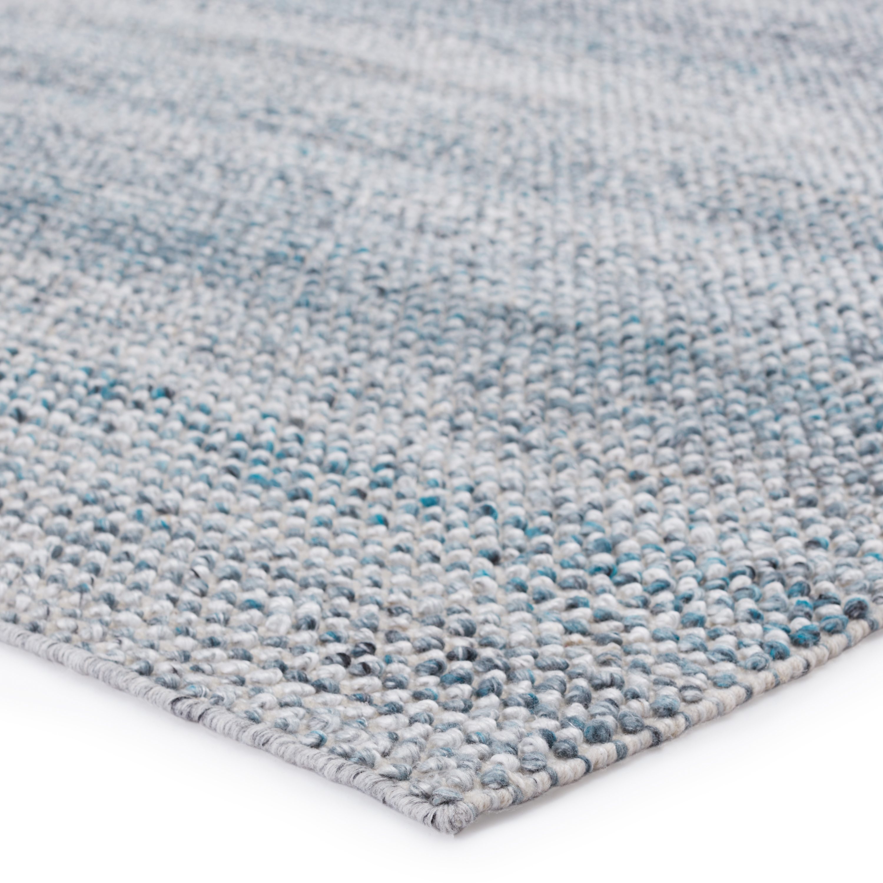 Crispin Indoor/ Outdoor Solid Blue/ White Area Rug (7'10"X10'10") - Image 1