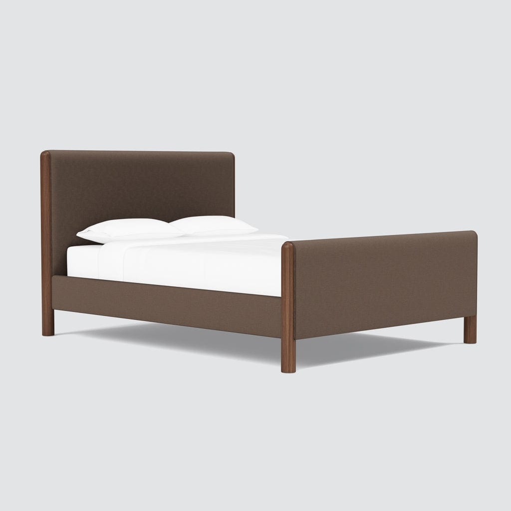 The Citizenry Laurel Bed with High Footboard | Twin | Brown - Image 0