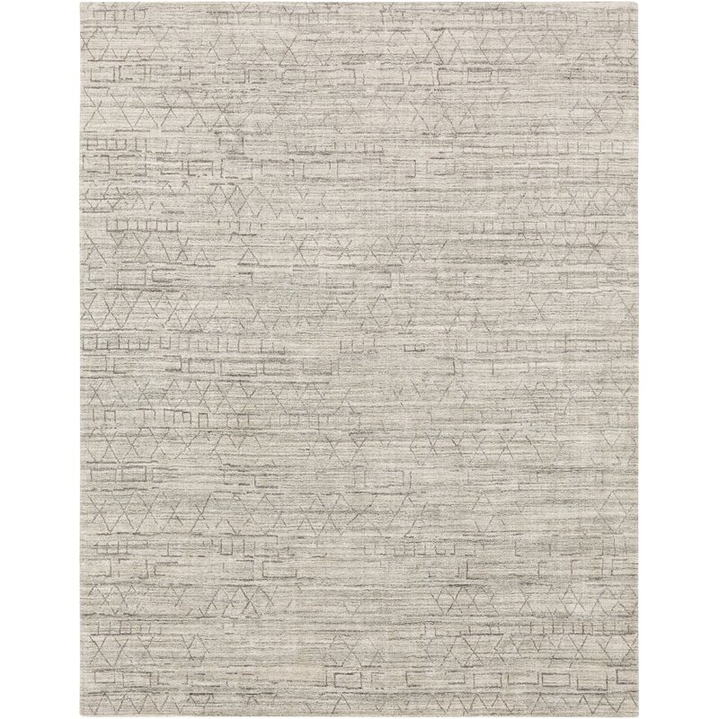 Pokhara Hand-Knotted Gray Rug Rug Size: Rectangle 4' x 6' - Image 0