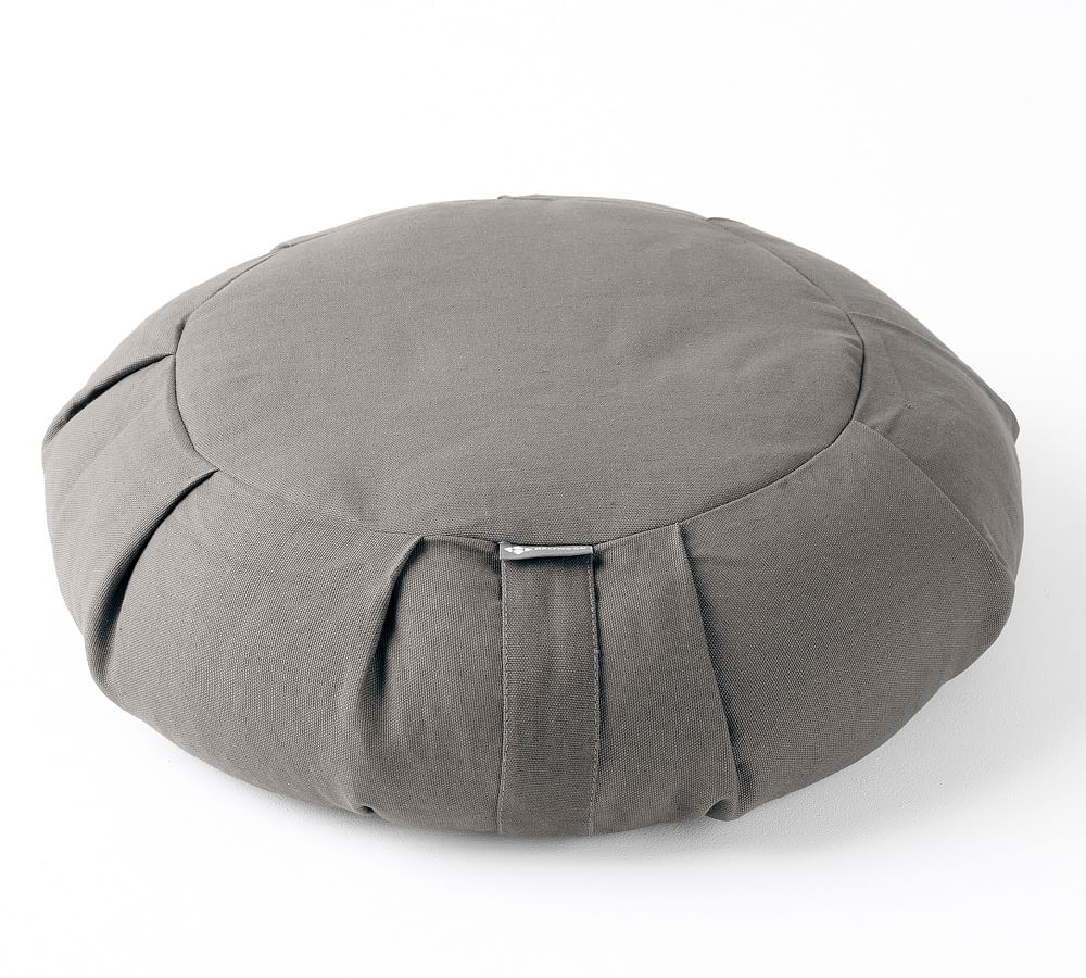 Meditation Cushion, Round, 16", Fossil Grey - Image 0