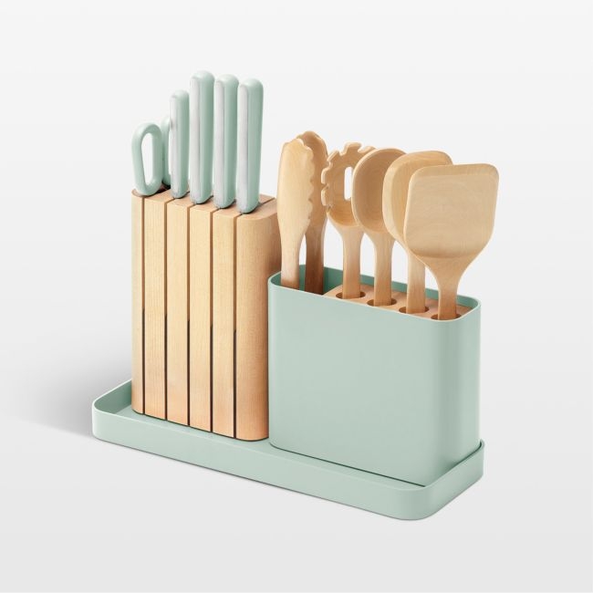 Caraway 14-Piece Mist Knife and Utensil Prep Set - Image 0