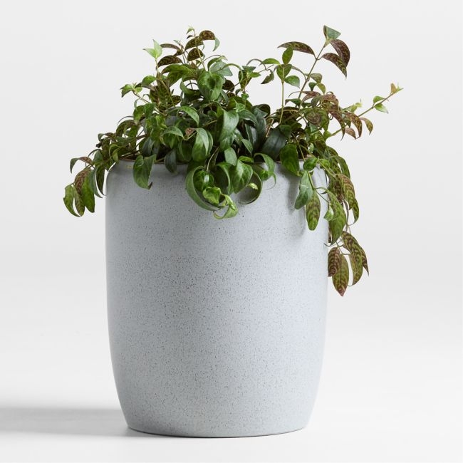 Belize Blue Reactive Glaze Indoor/Outdoor Planter 16"x13" - Image 0