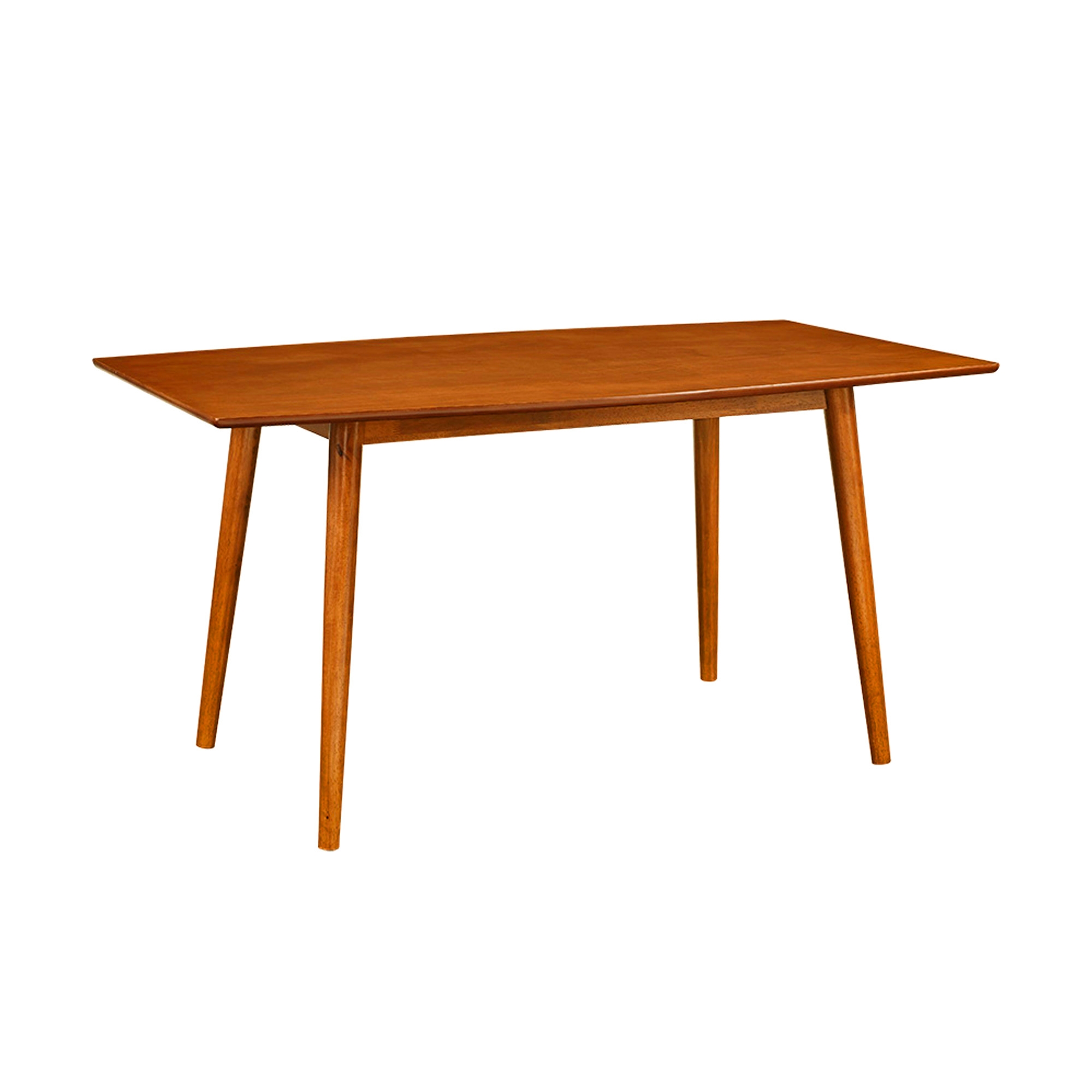 60" Mid Century Wood Dining Table - Acorn - Image 1