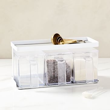 Salt + Sugar Containers with Rack, Set of 2 - Image 2