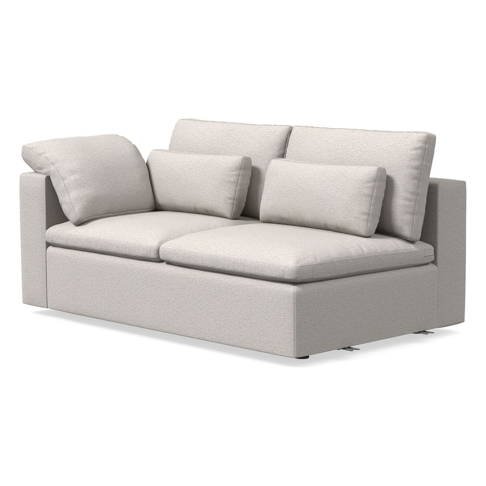 Harmony Modular Left Arm Sofa, Down, Twill, Sand, Concealed Supports - Image 0
