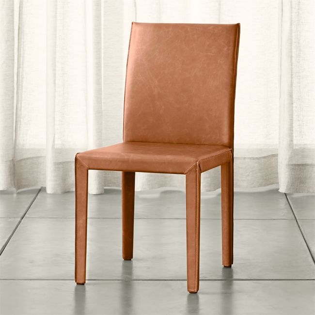 Folio Whiskey Top-Grain Leather Dining Chair - Image 0