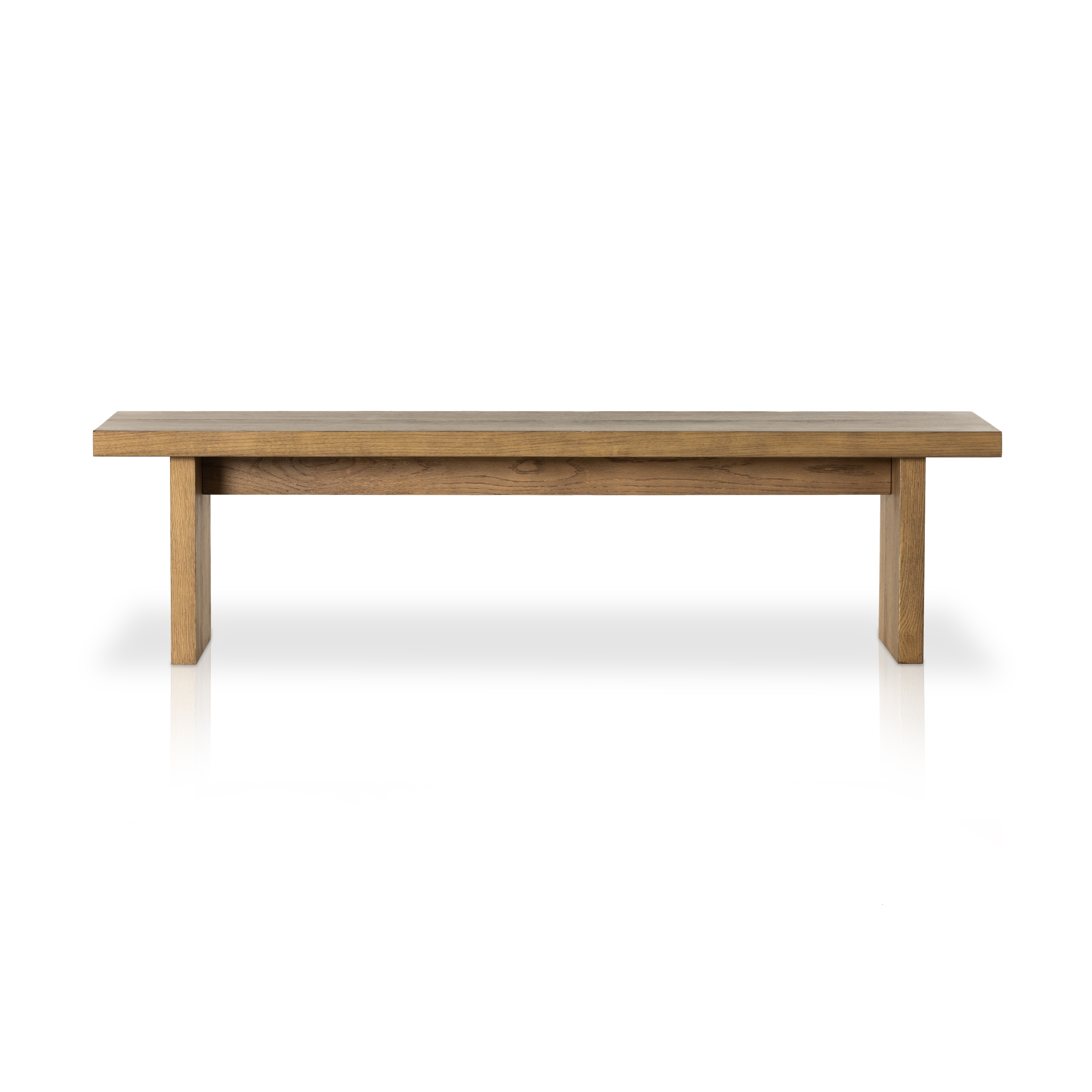Eaton Dining Bench-Amber Oak Resin - Image 3