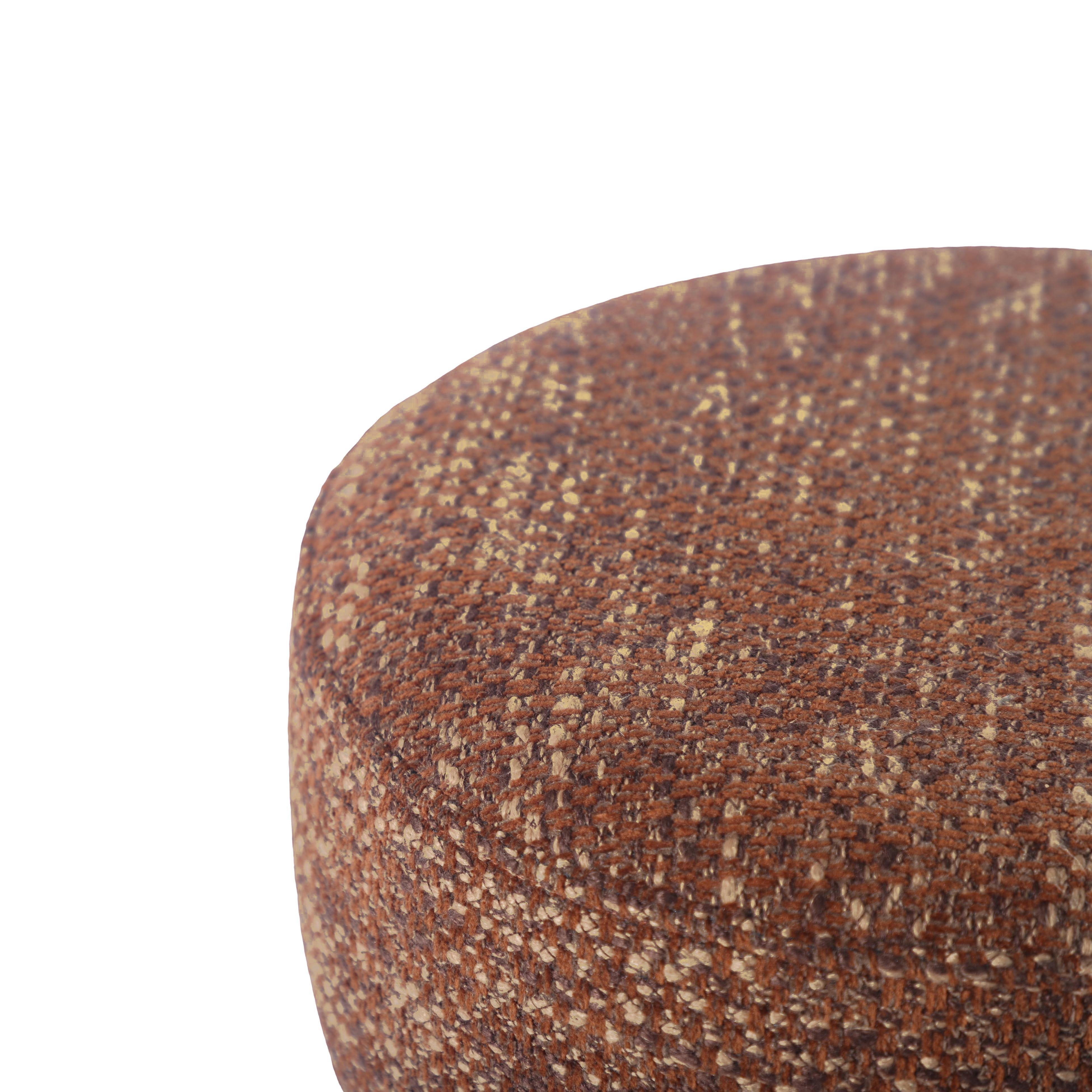 Claire Sedona Brown Knubby Stool - Image 2
