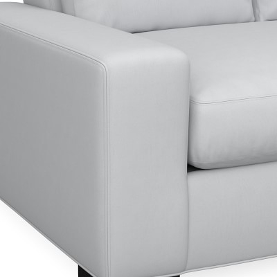 Robertson Sectional, Left 2-Piece L-Shape Sofa, Standard Cushion, Performance Slub Weave, Gray - Image 3