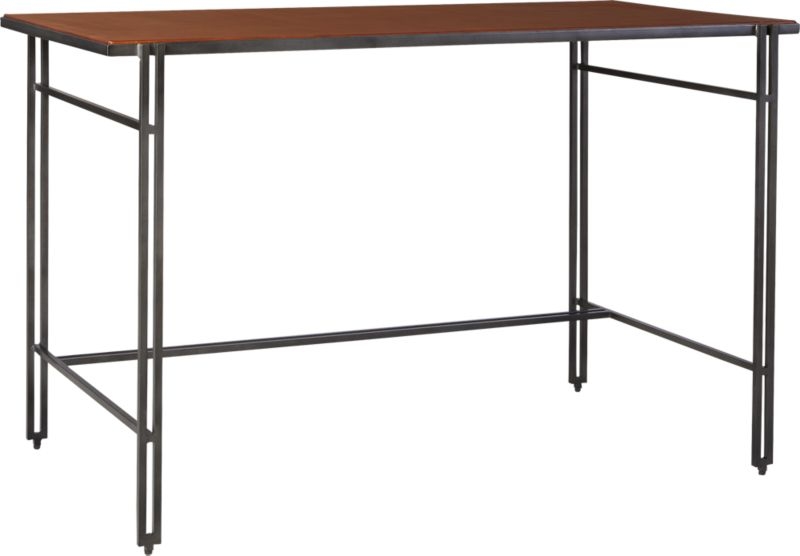 Tether Leather and Metal Desk - Image 2