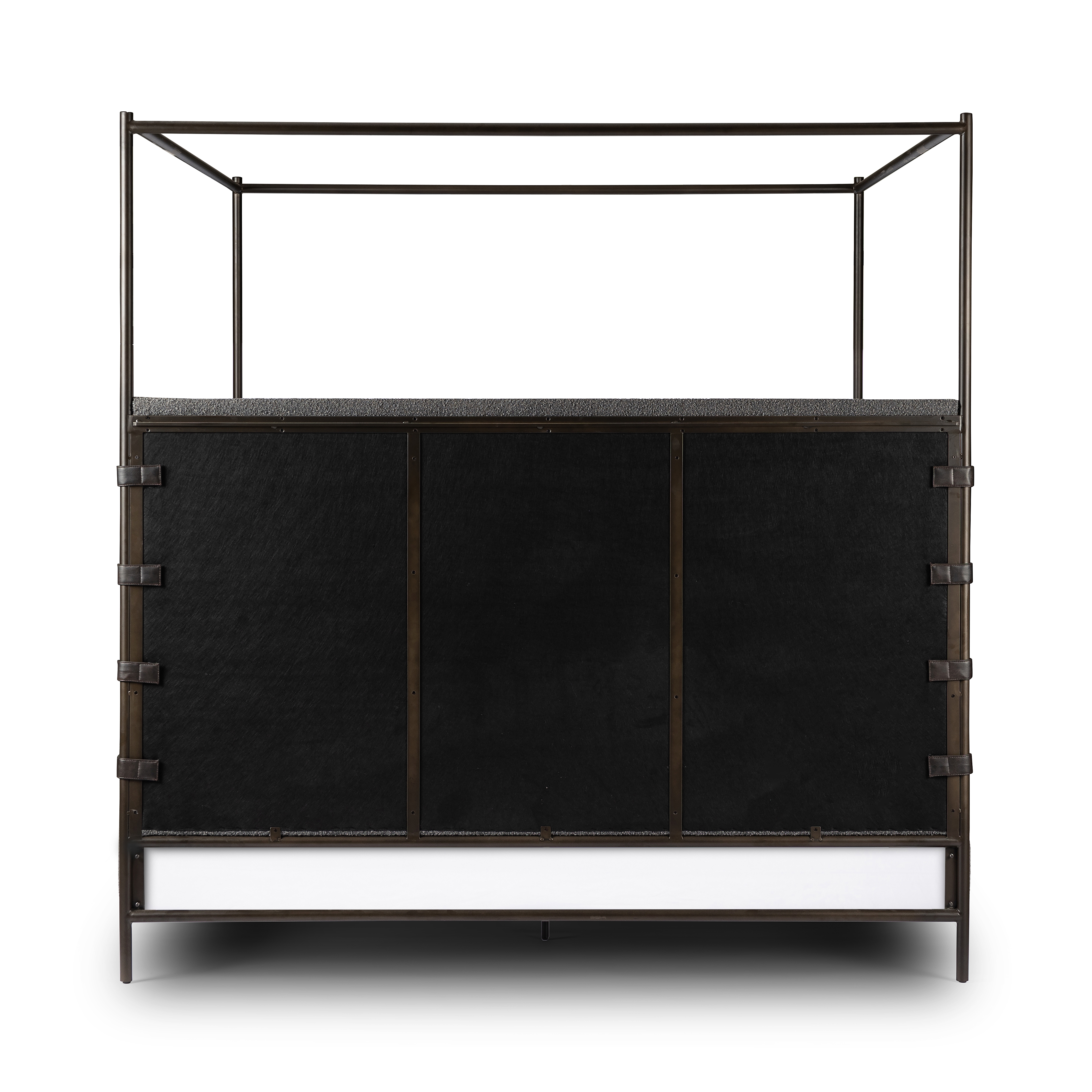 Anderson Canopy Bed-Knoll Charcoal-Queen - Image 4