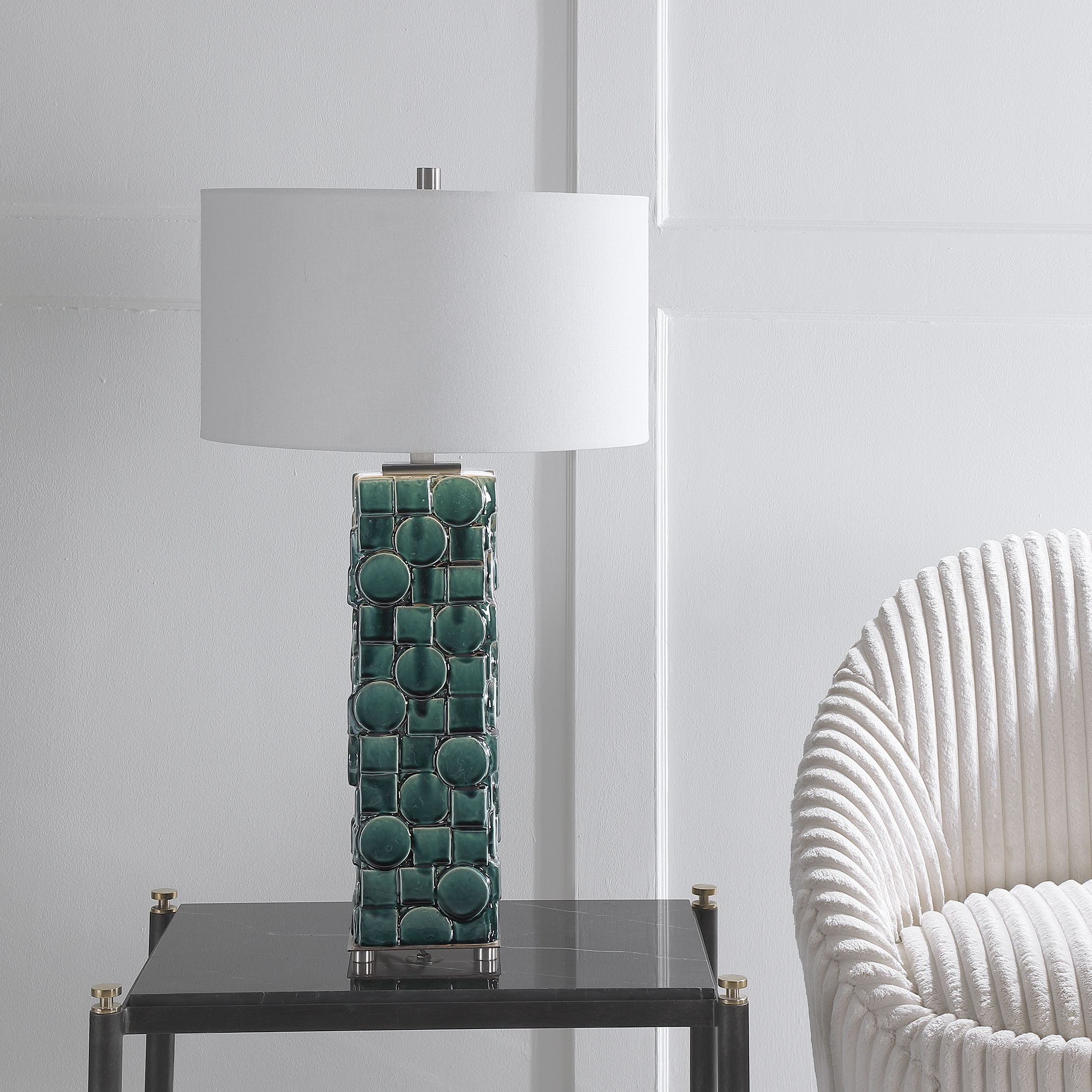 Geometry Green Table Lamp - Image 2