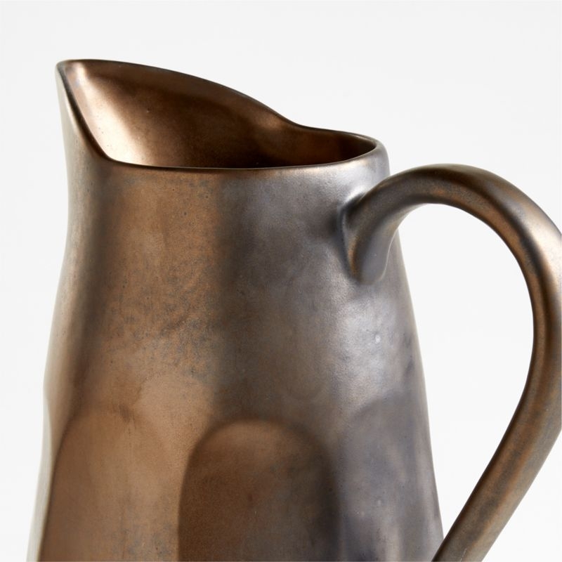 Stevey Metallic Pitcher by Leanne Ford - Image 1
