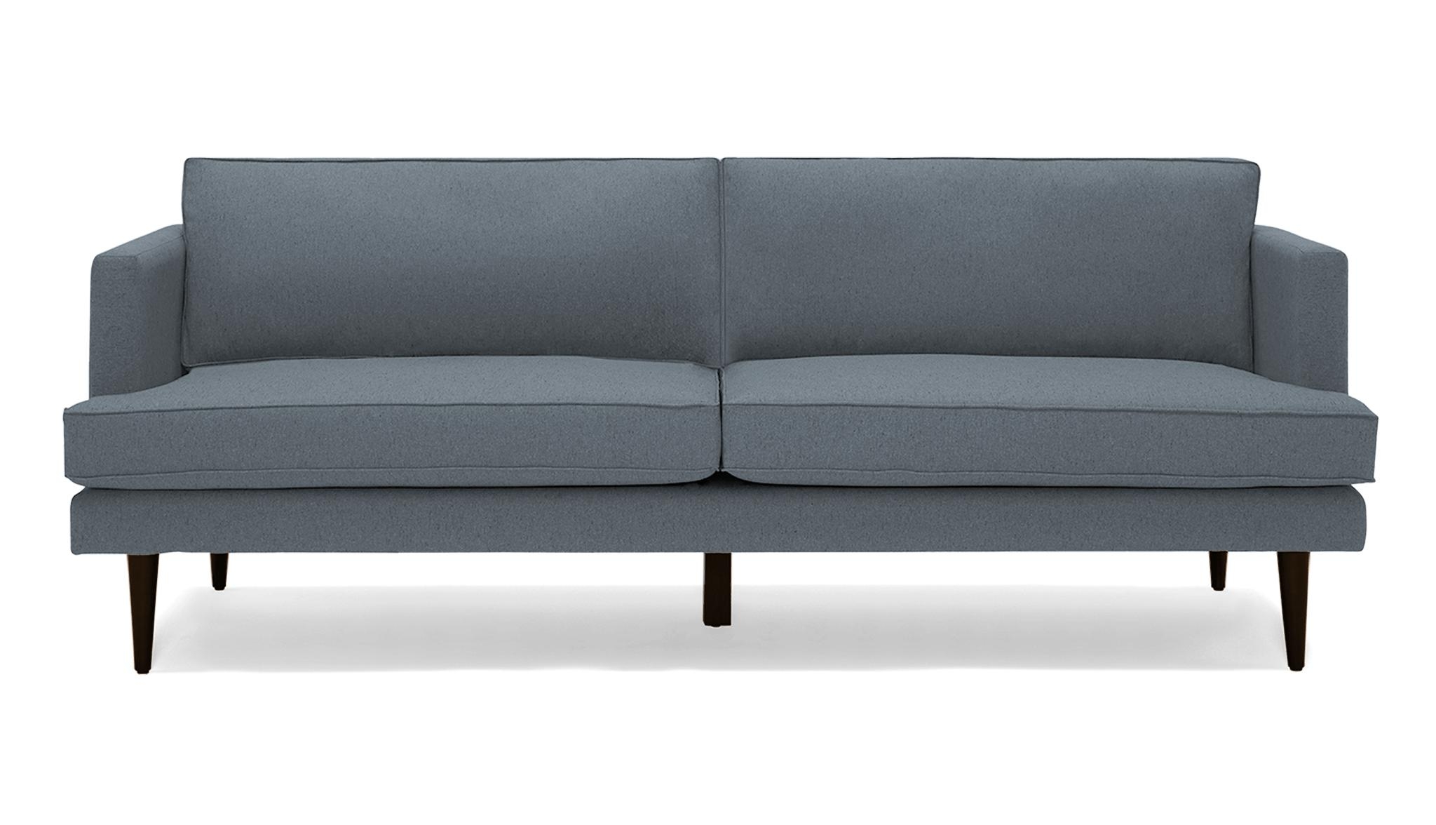 Gray Preston Mid Century Modern 86" Sofa - Synergy Pewter - Mocha - Image 0