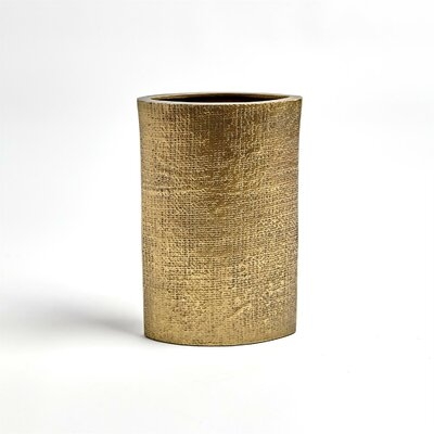 Gold Metal Table Vase - Image 0