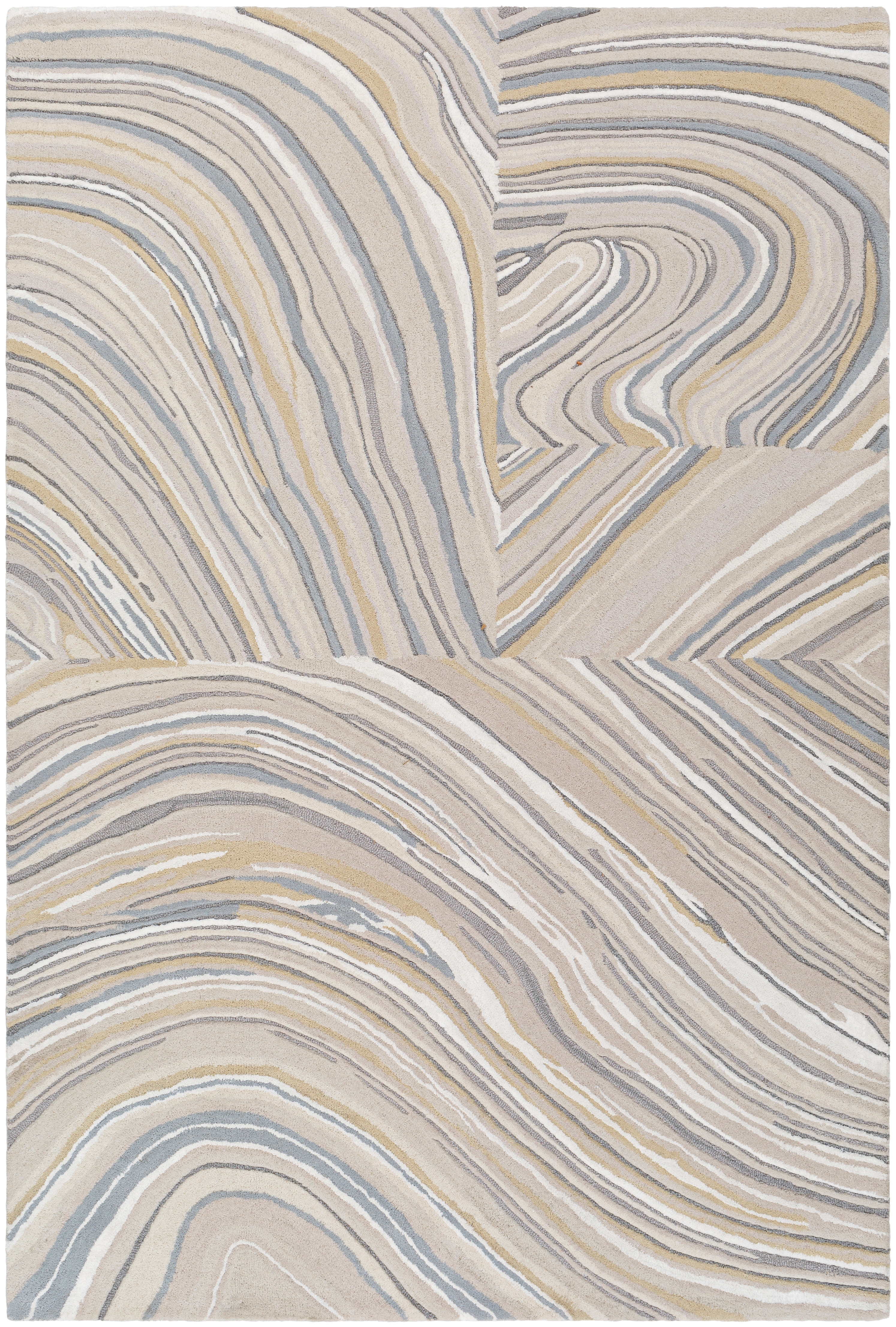 Dreamscape Beige Indoor 8' x 10' Handmade Rug - Image 0