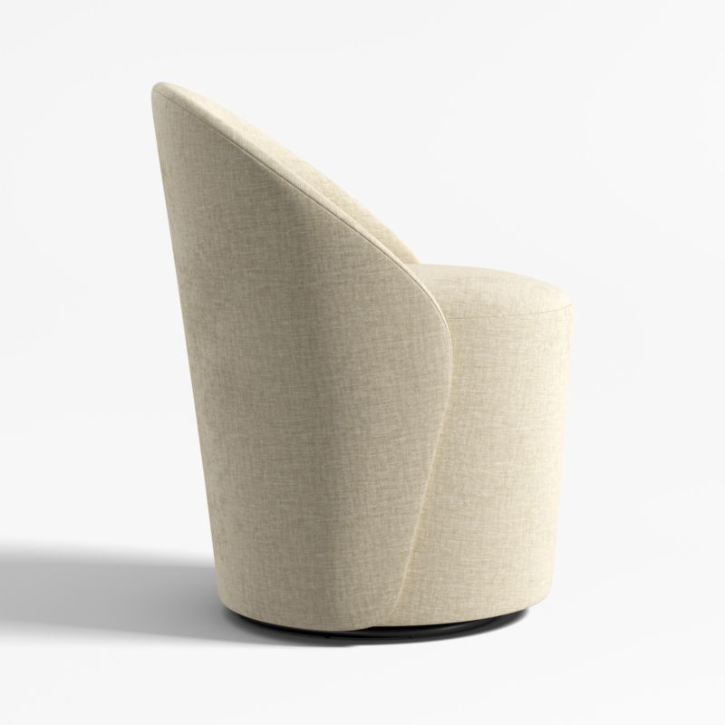 Odette Upholstered Swivel Dining Chair - Image 2