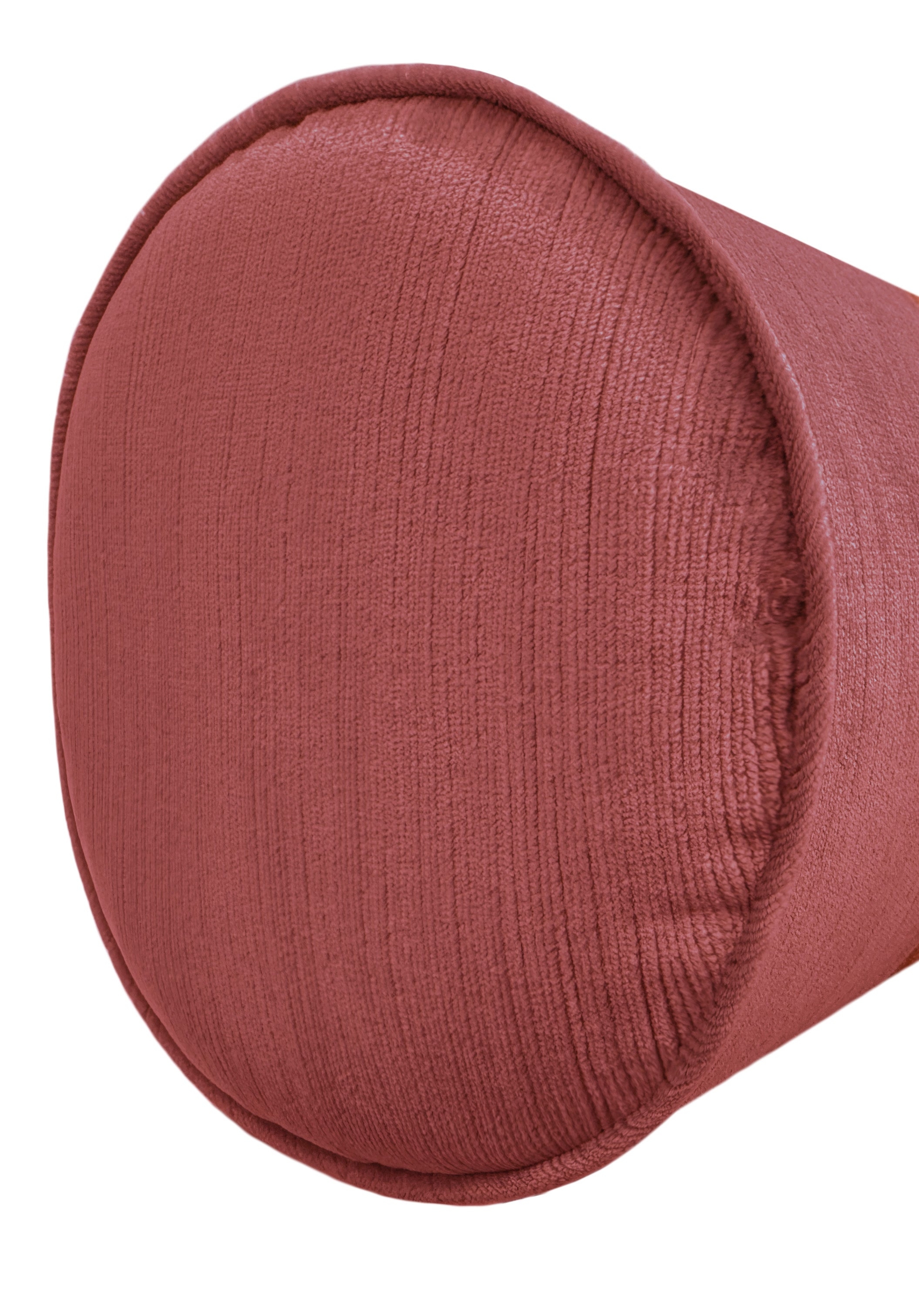 THE BOLSTER :: STRIE VELVET // ANTIQUE ROSE - BY THE YARD - Image 1