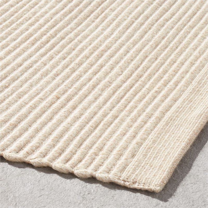 Diver Handwoven Ribbed Neutral Indoor/Outdoor Performance Doormat 2'x3' - Image 1
