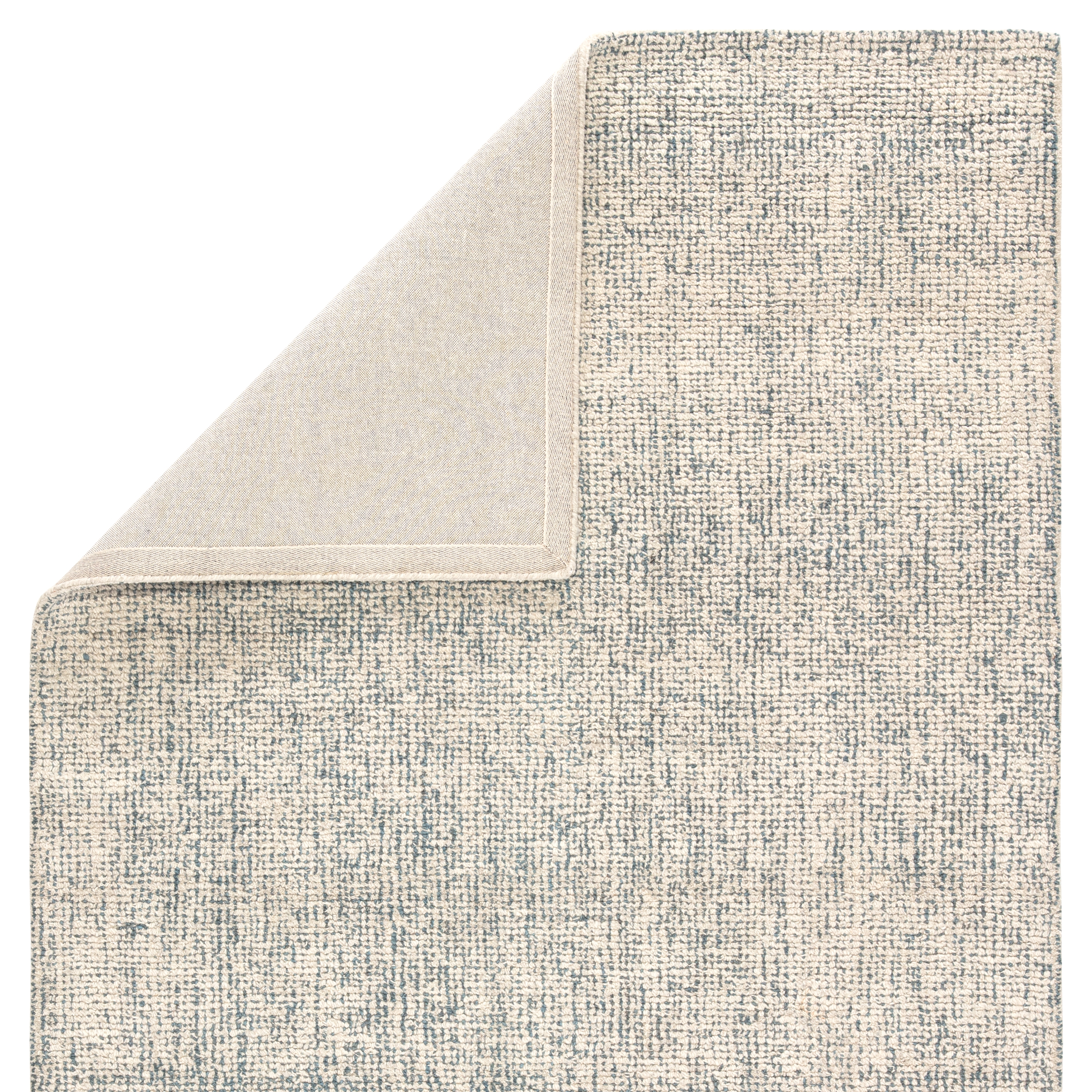 Oland Handmade Abstract Blue/ Light Gray Area Rug (9'6" X 13'6") - Image 2