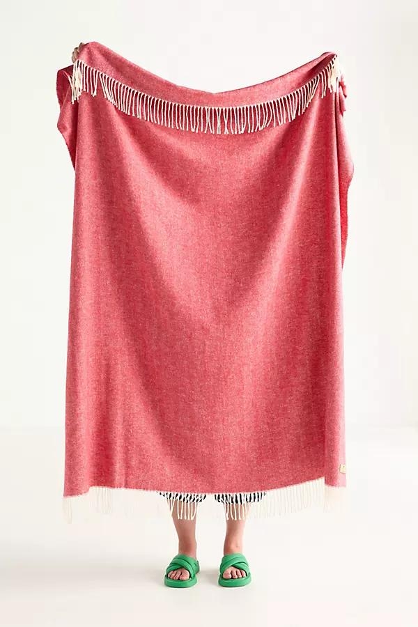 Solid Herringbone Throw Blanket - Image 0