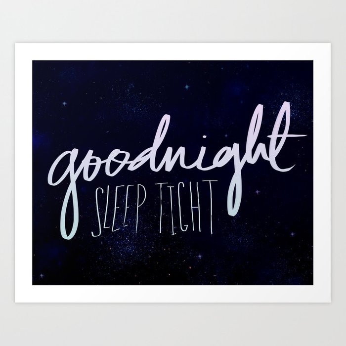 Goodnight Art Print by Leah Flores - X-Small - Image 0
