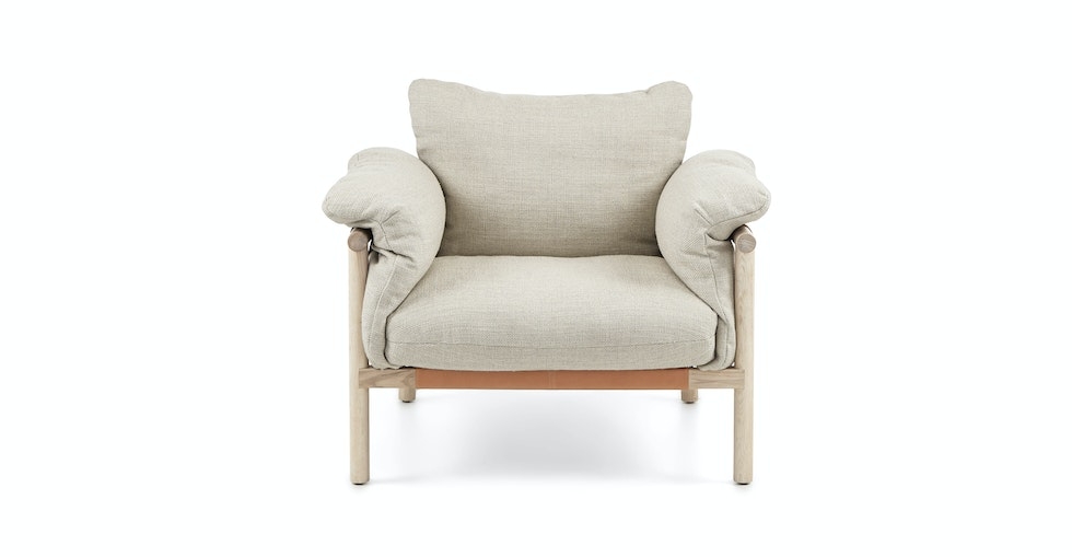 Humelo Pampas Ivory Lounge Chair - Image 1