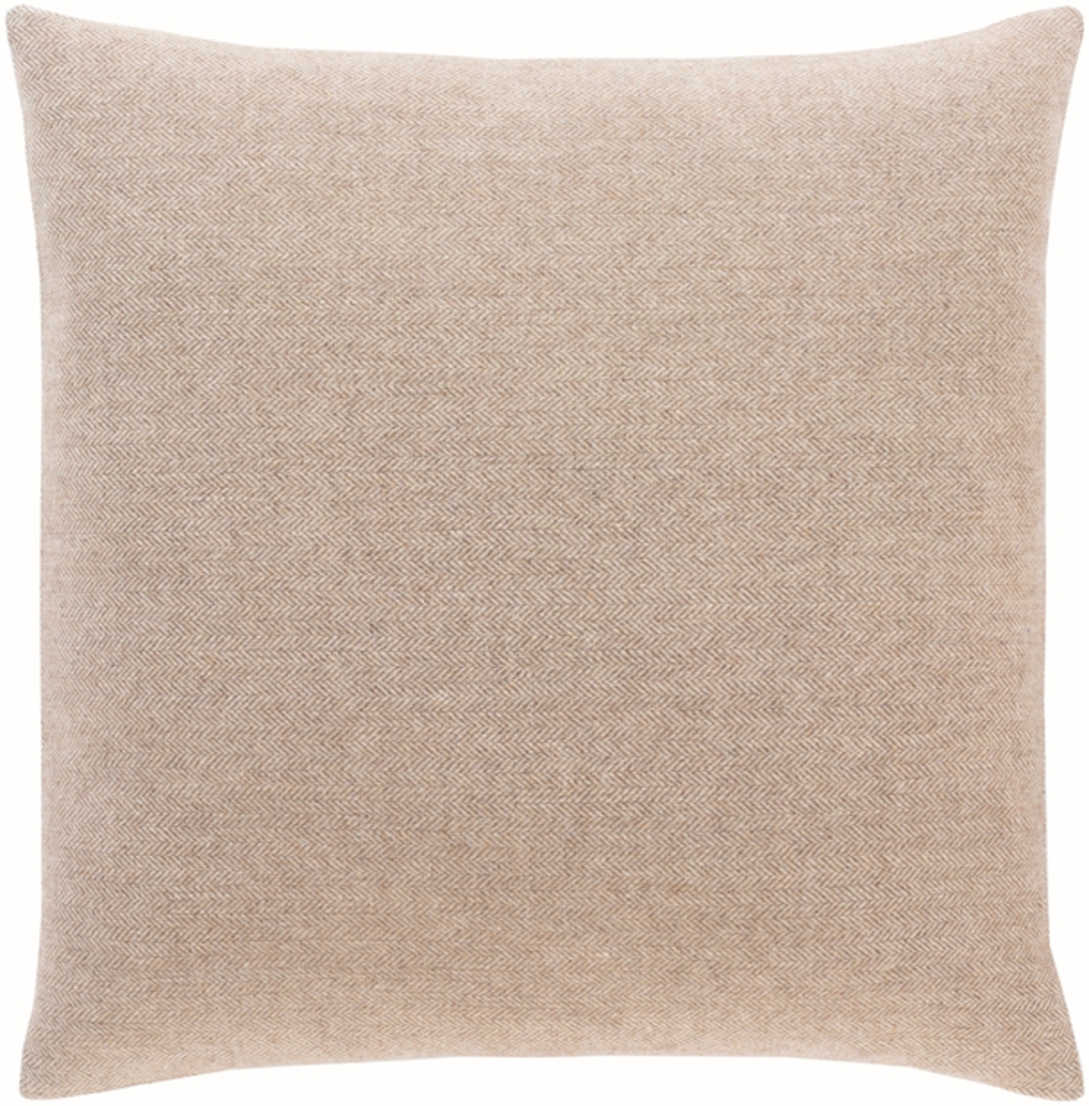 Wells Pillow Cover, 22" x 22" Taupe - Image 0