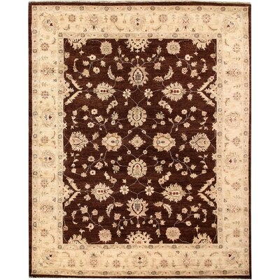 One-of-a-Kind Danylah Hand-Knotted New Age Ziegler Beige/Brown 7'10" x 9'9" Wool Area Rug - Image 0