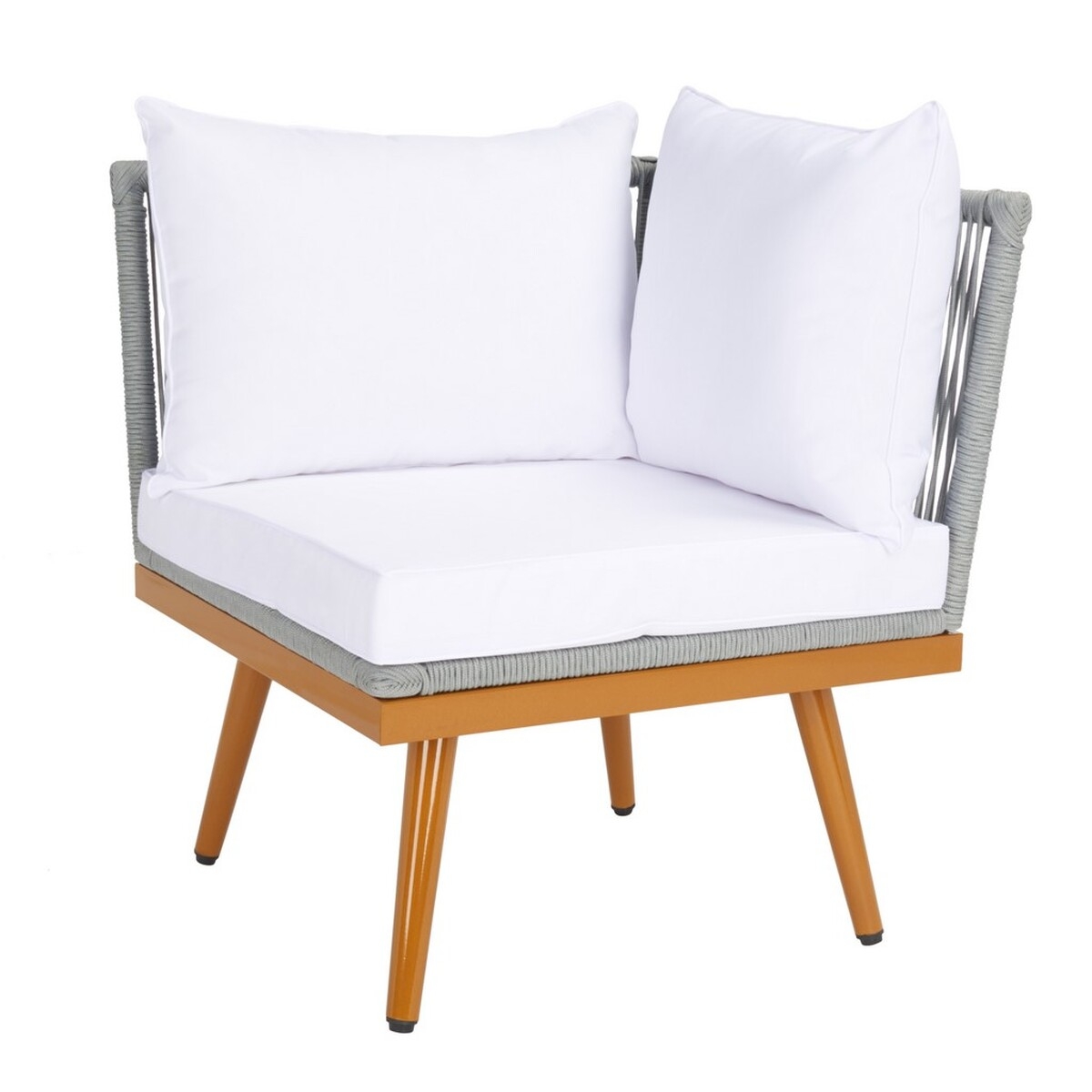 Romlin Outdoor Dining Set - Grey/White - Safavieh - Image 6