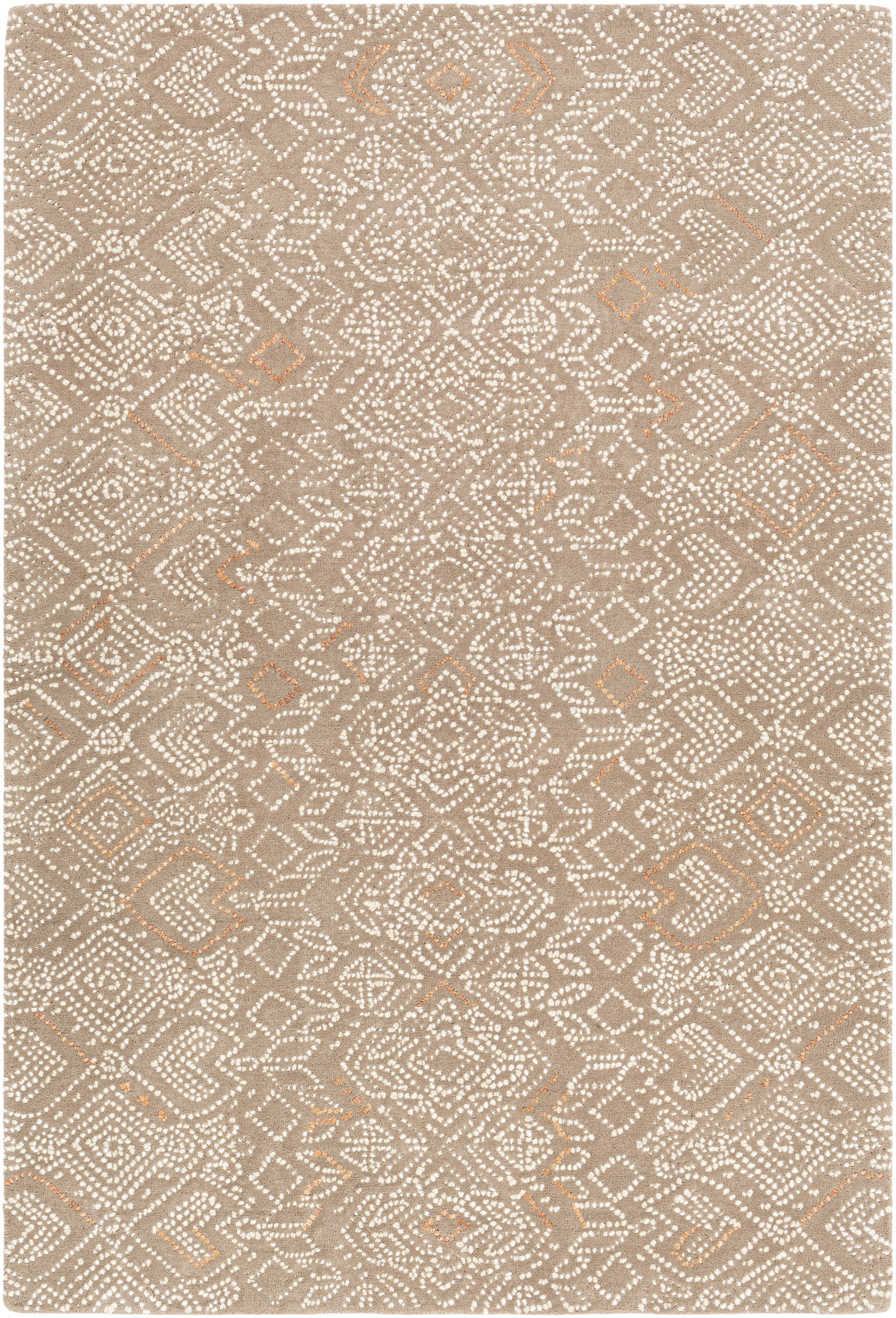 Corfu Beige Indoor 8'10" x 12' Handmade Rug - Image 0