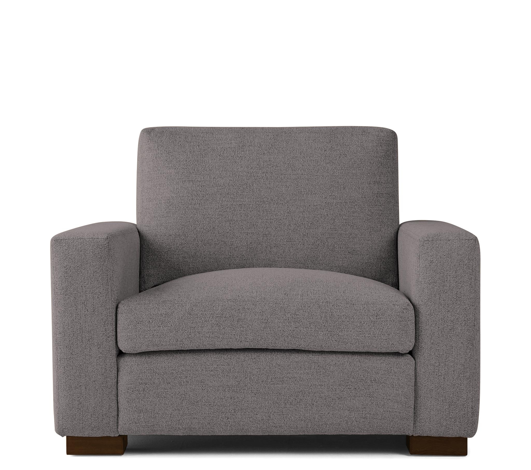 Contemporary Anton Chair - Taylor Felt Grey - Mocha - Gray - Image 0