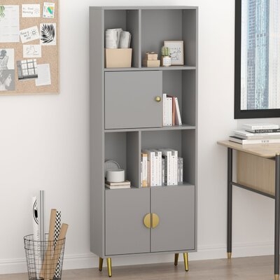 Madalin 64'' H x 23.7'' W Standard Bookcase - Image 0