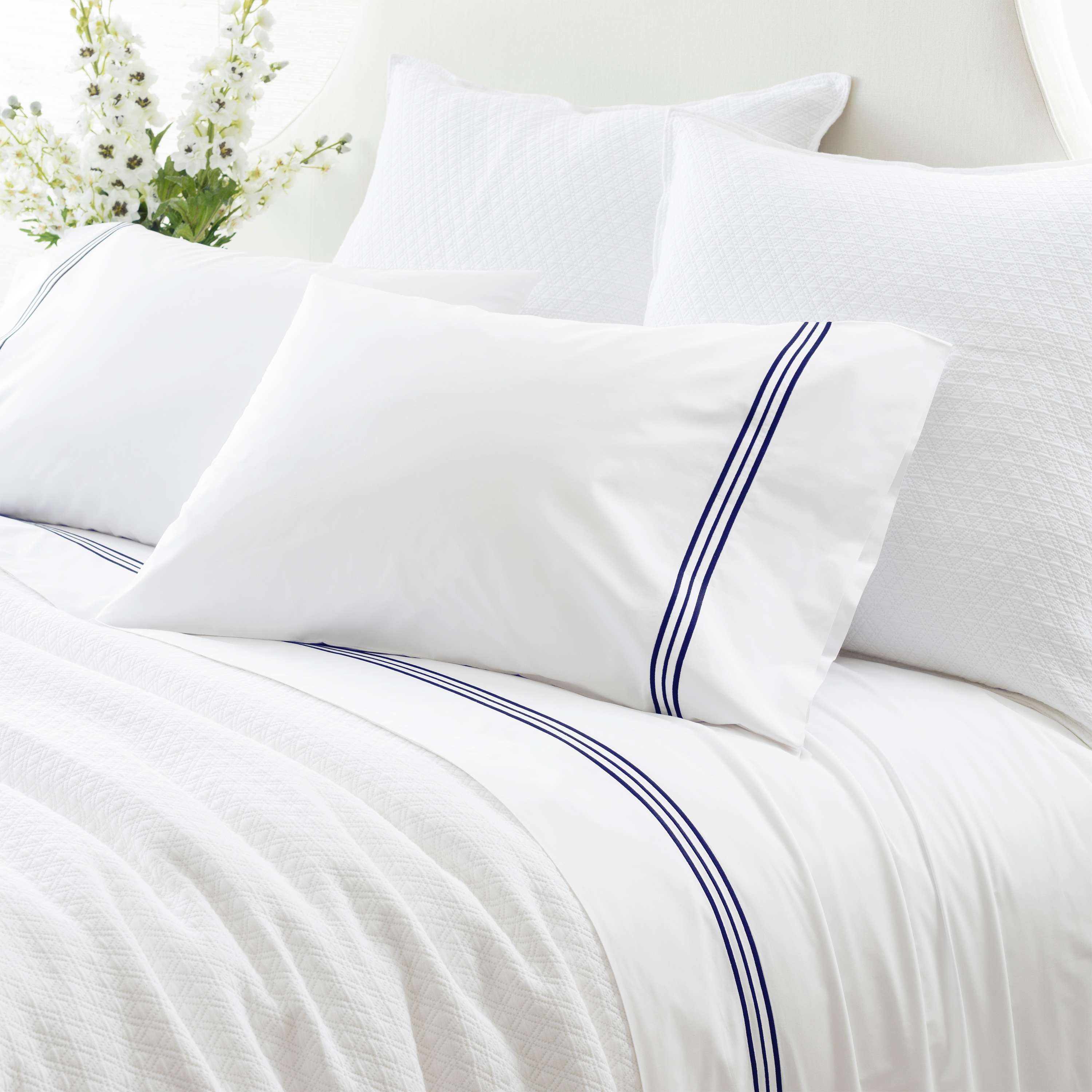 Trio Indigo Pillowcases (Pair) - Image 0