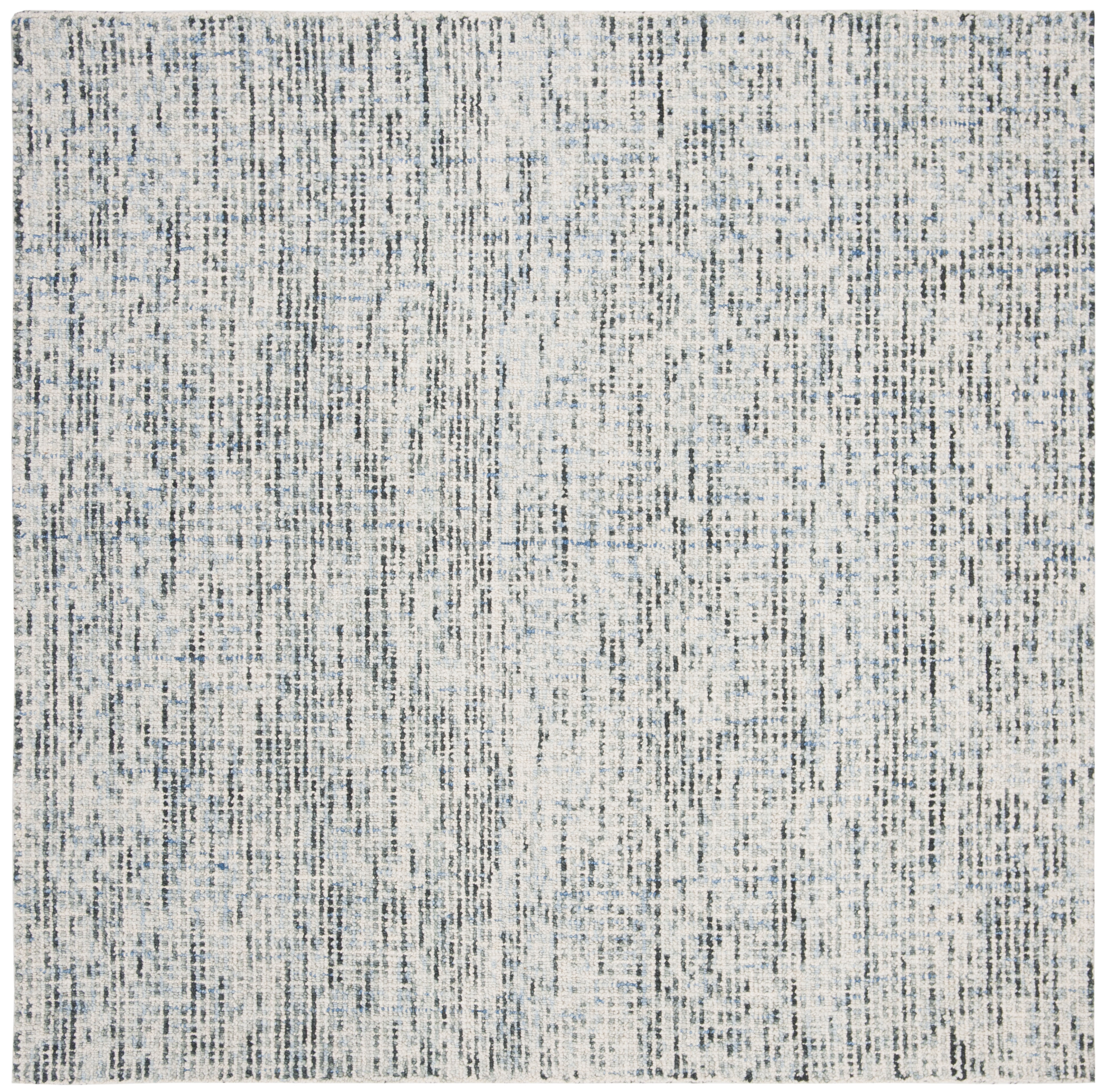 Arlo Home Hand Tufted Area Rug, ABT468B, Blue/Charcoal,  6' X 6' Square - Image 0