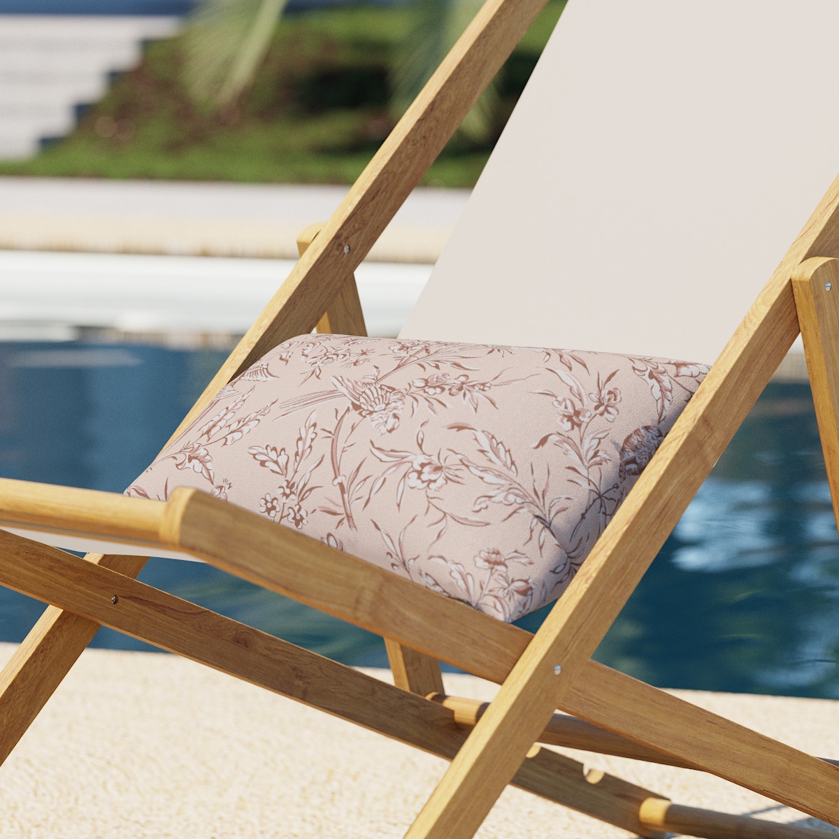 Outdoor 14" x 20" Lumbar Pillow, Blush Aviary, 14" x 20" - Image 1