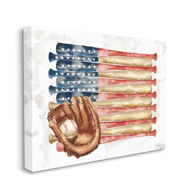American Baseball Flag Children's Sports Mitt - Image 0