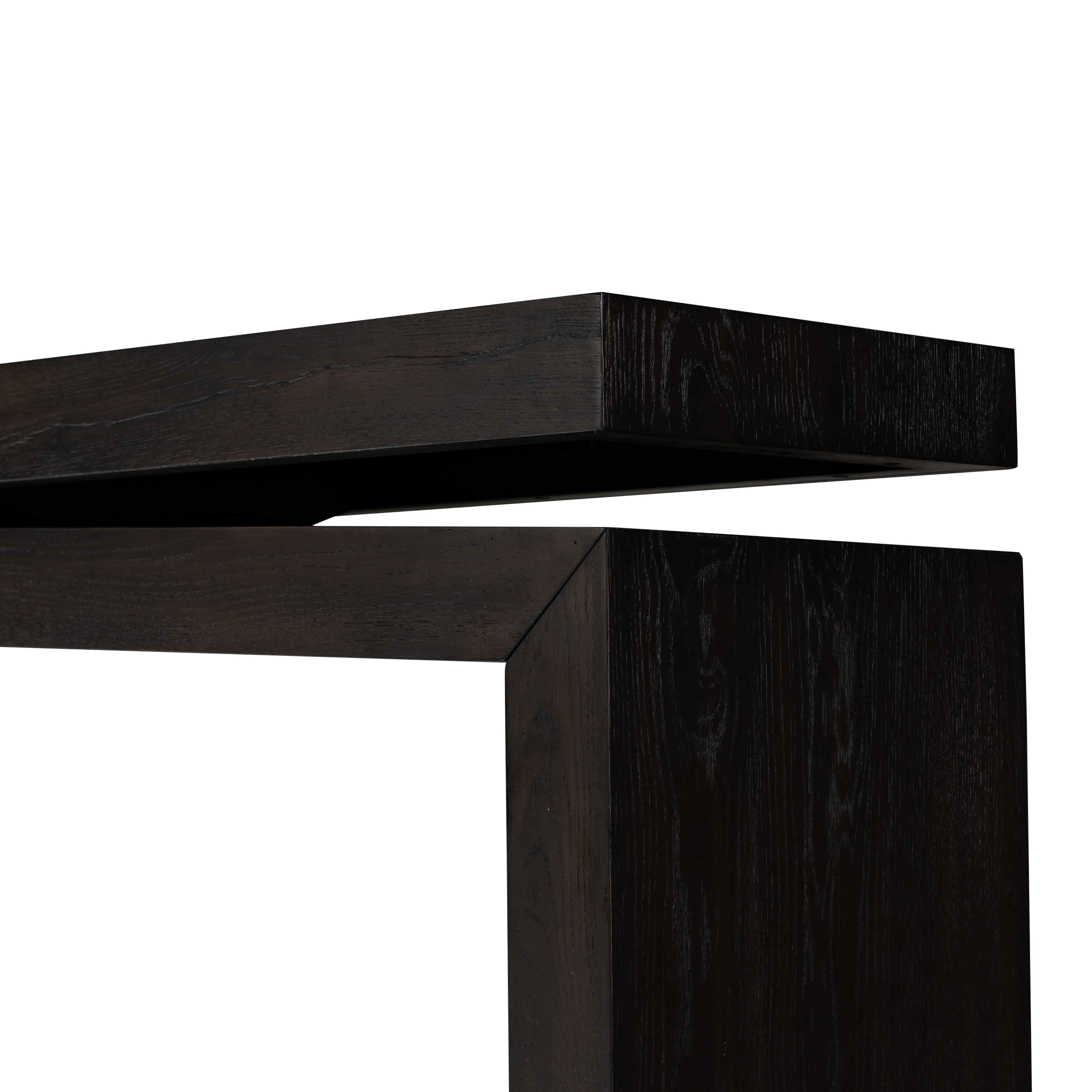 Matthes Console Table-Smoked Black - Image 7