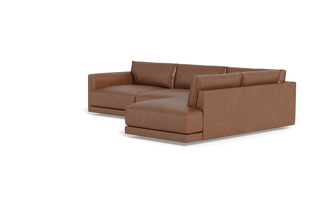 Lukas 3-Seat Leather Right Bumper Sectional - Image 5