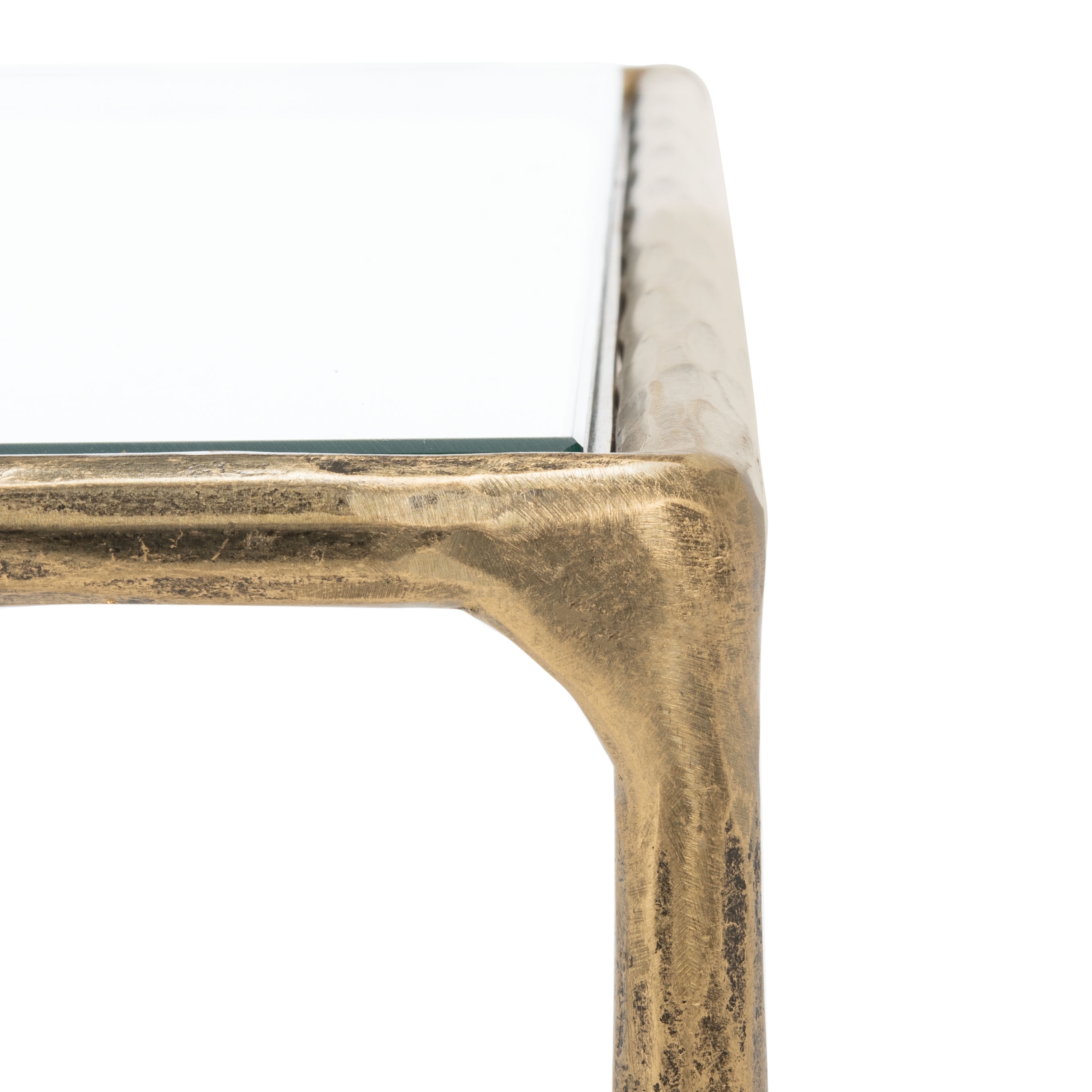 Jessa Rectangle Metal Coffee Table - Brass - Image 1