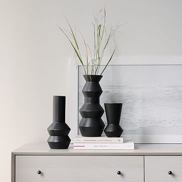 Totem Vase, 8", Slate - Image 3