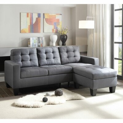 Faydra 81" Wide Reversible Sofa & Chaise with Ottoman - Image 0