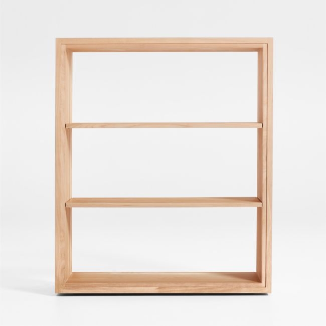 Calypso 36" Natural Wood Open Modular Bookshelf Hutch - Image 0