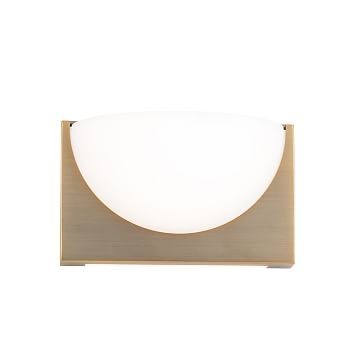 curved half moon sconce 10", Brushed Nickel - Image 2