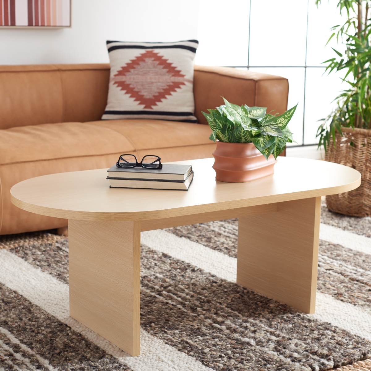 Gareth Coffee Table - Natural - Safavieh - Image 1