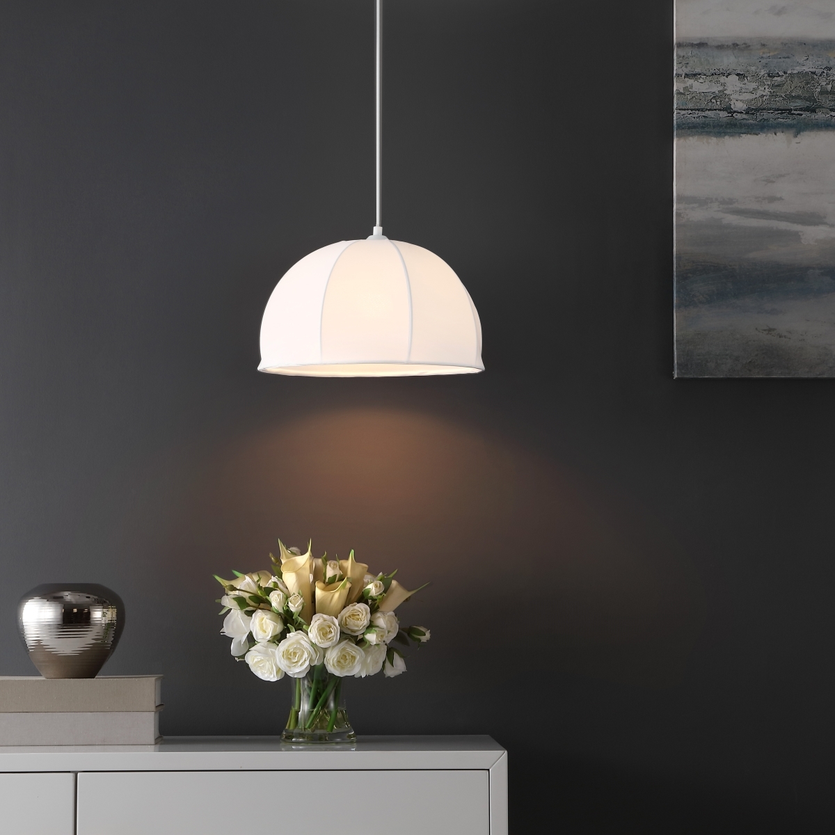 Neami 15" Pendant - White - Safavieh - Image 4