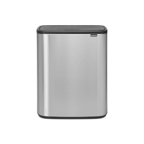 Brabantia Bo Touch Top Trash Can, 16 Gallon, Matte Steel Fingerprint Proof - Image 0