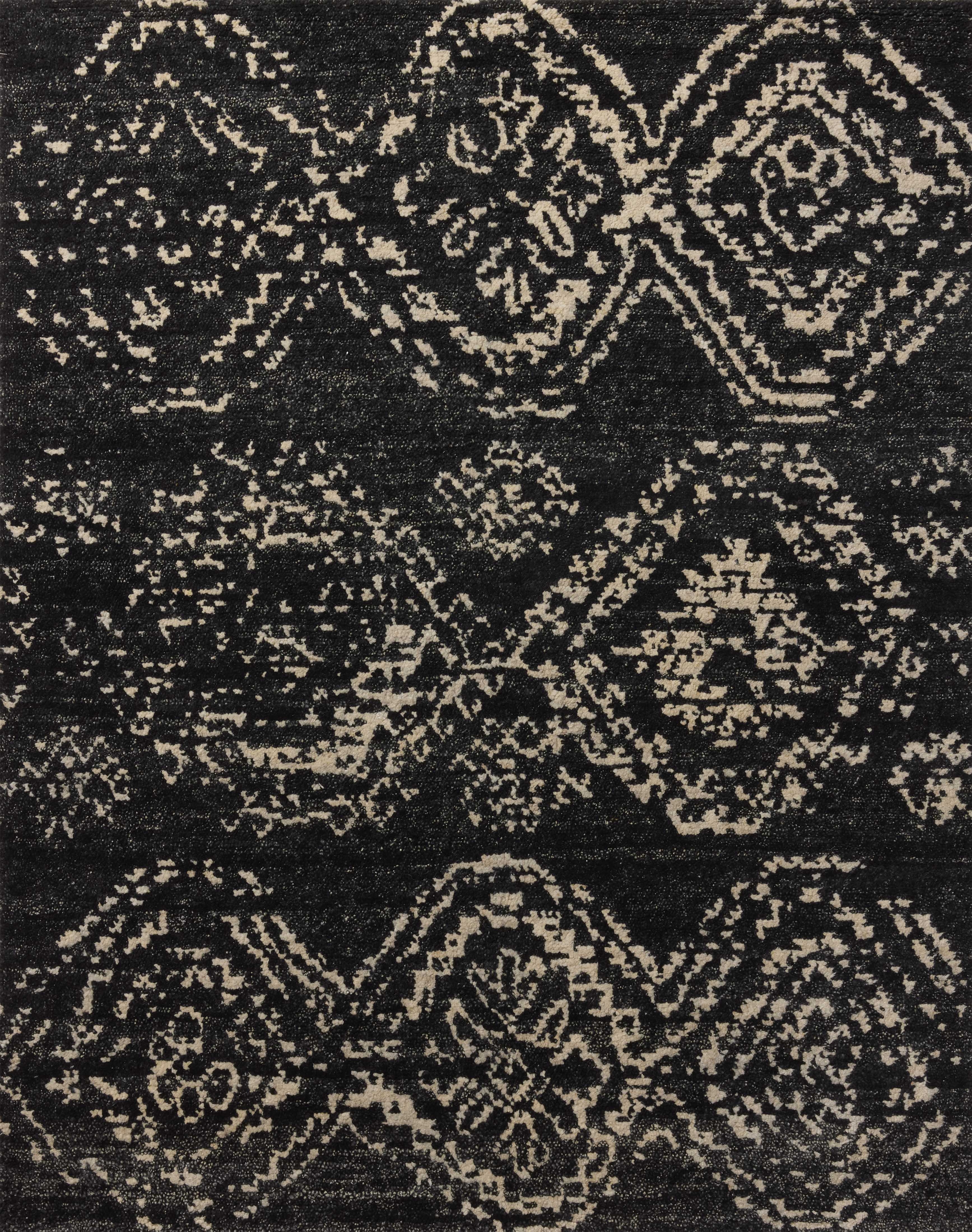 Loloi Meryl Black / Ivory 2'-6" x 8'-6" - Image 0