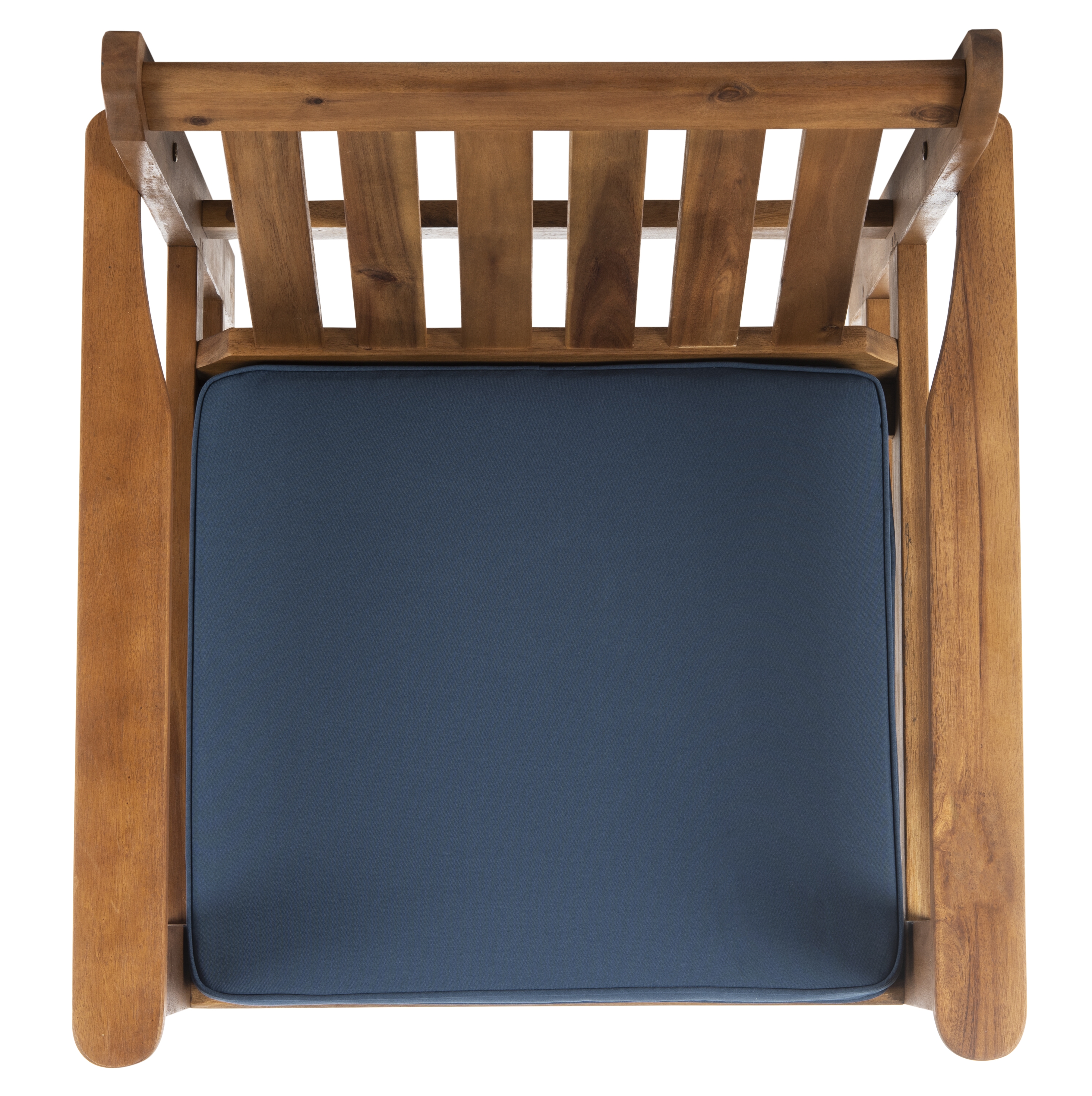 Burbank 4 Piece Outdoor Set - Natural/Navy - Safavieh - Image 1