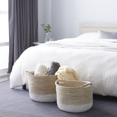 Large Woven 2 Piece Seagrass Basket Set - Image 0